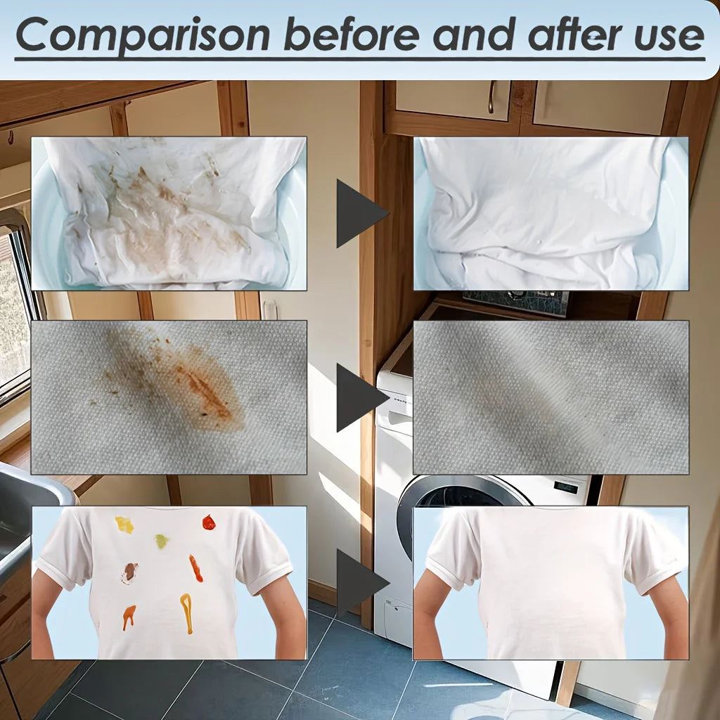 Eco Laundry Detergent Sheets – 30 Pack | No-Mess, Travel-Friendly & Powerful Stain Remover